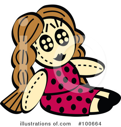 Royalty-Free (RF) Doll Clipart Illustration by Andy Nortnik - Stock Sample #100664