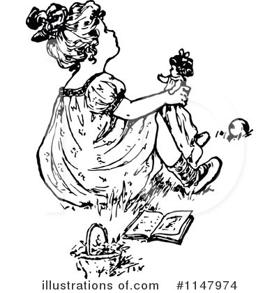 Royalty-Free (RF) Doll Clipart Illustration by Prawny Vintage - Stock Sample #1147974