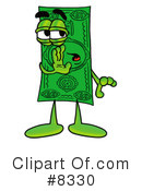 Dollar Bill Clipart #8330 by Mascot Junction