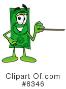 Dollar Bill Clipart #8346 by Mascot Junction