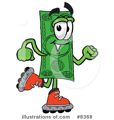 Royalty-Free (RF) Dollar Bill Clipart Illustration by Mascot Junction - Stock Sample #8368
