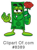 Dollar Bill Clipart #8389 by Mascot Junction
