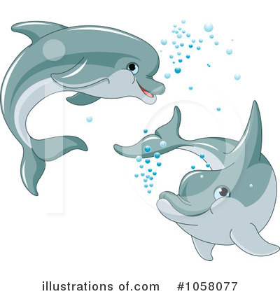 Dolphins Clipart #1058077 by Pushkin