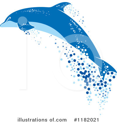 Royalty-Free (RF) Dolphin Clipart Illustration by Vector Tradition SM - Stock Sample #1182021