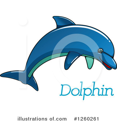 Royalty-Free (RF) Dolphin Clipart Illustration by Vector Tradition SM - Stock Sample #1260261