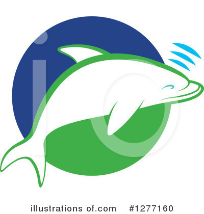 Dolphin Clipart #1277160 by Lal Perera