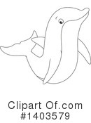 Dolphin Clipart #1403579 by Alex Bannykh