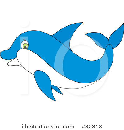 Royalty-Free (RF) Dolphin Clipart Illustration by Alex Bannykh - Stock Sample #32318