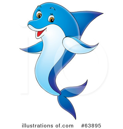 Royalty-Free (RF) Dolphin Clipart Illustration by Alex Bannykh - Stock Sample #63895