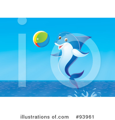 Royalty-Free (RF) Dolphin Clipart Illustration by Alex Bannykh - Stock Sample #93961