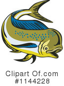 Dolphin Fish Clipart #1144228 by patrimonio