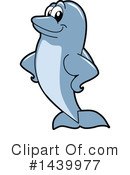 Dolphin Mascot Clipart #1439977 by Mascot Junction