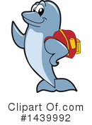 Dolphin Mascot Clipart #1439992 by Mascot Junction