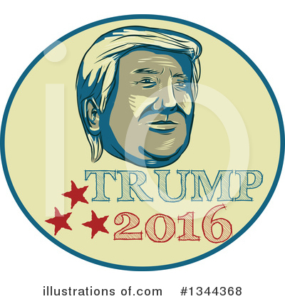 Donald Trump Clipart #1344368 by patrimonio