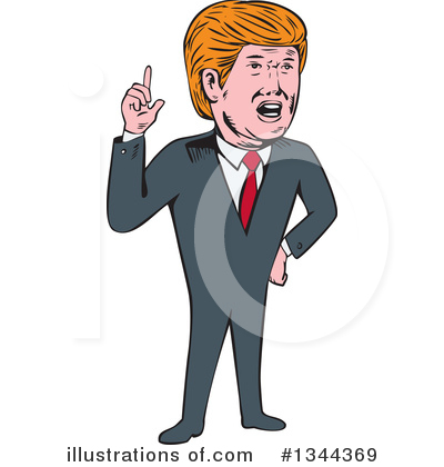 Donald Trump Clipart #1344369 by patrimonio