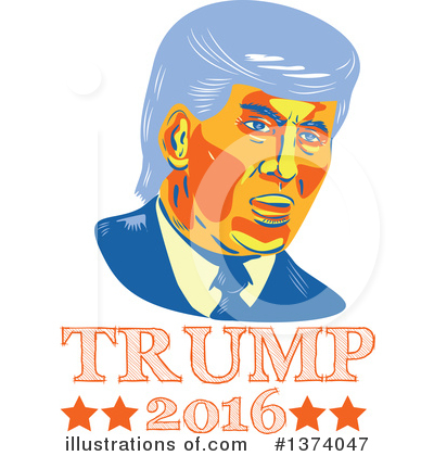 Royalty-Free (RF) Donald Trump Clipart Illustration by patrimonio - Stock Sample #1374047
