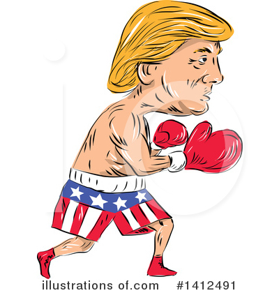 Royalty-Free (RF) Donald Trump Clipart Illustration by patrimonio - Stock Sample #1412491