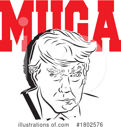 Royalty-Free (RF) Donald Trump Clipart Illustration by Johnny Sajem - Stock Sample #1802576