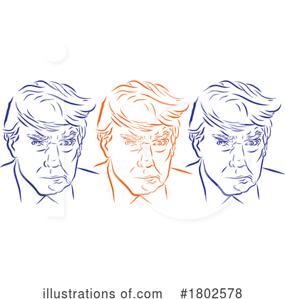 Royalty-Free (RF) Donald Trump Clipart Illustration by Johnny Sajem - Stock Sample #1802578