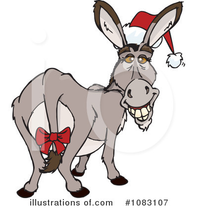 Donkey Clipart #1083107 by Dennis Holmes Designs