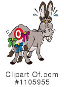 Donkey Clipart #1105955 by Dennis Holmes Designs