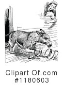 Donkey Clipart #1180603 by Prawny Vintage