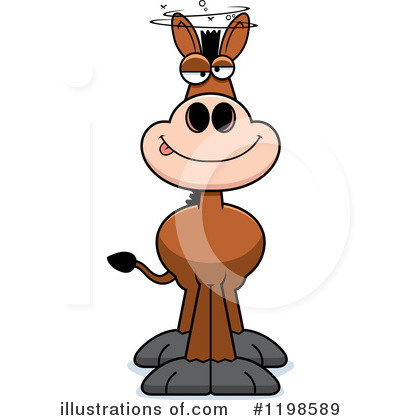 Royalty-Free (RF) Donkey Clipart Illustration by Cory Thoman - Stock Sample #1198589