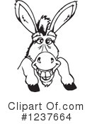 Donkey Clipart #1237664 by Dennis Holmes Designs
