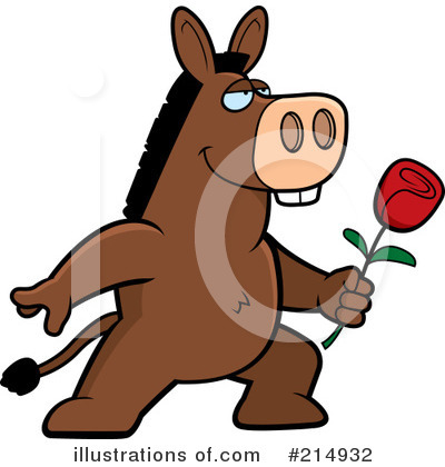 Royalty-Free (RF) Donkey Clipart Illustration by Cory Thoman - Stock Sample #214932