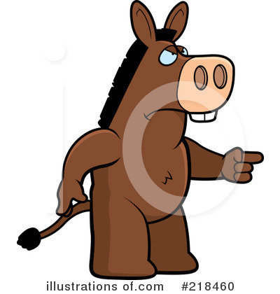 Royalty-Free (RF) Donkey Clipart Illustration by Cory Thoman - Stock Sample #218460