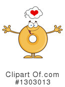 Donut Character Clipart #1303013 by Hit Toon