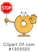 Donut Character Clipart #1303020 by Hit Toon