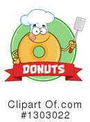Donut Character Clipart #1303022 by Hit Toon