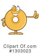 Donut Character Clipart #1303023 by Hit Toon
