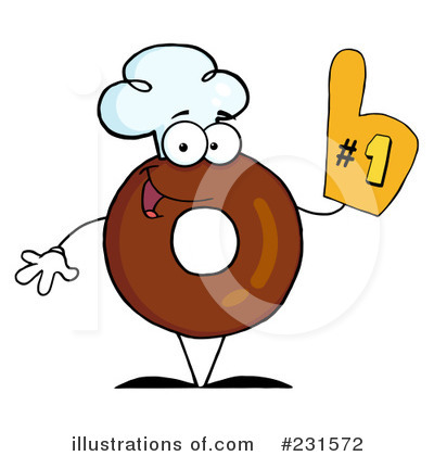 Royalty-Free (RF) Donut Clipart Illustration by Hit Toon - Stock Sample #231572
