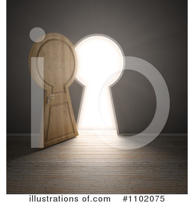 Royalty-Free (RF) Door Clipart Illustration by Mopic - Stock Sample #1102075