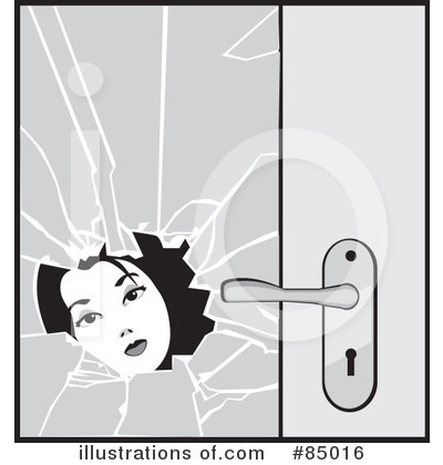 Royalty-Free (RF) Door Clipart Illustration by David Rey - Stock Sample #85016