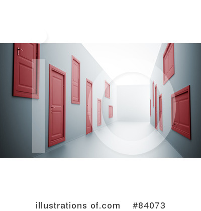 Royalty-Free (RF) Doors Clipart Illustration by Mopic - Stock Sample #84073