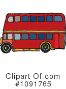 Double Decker Clipart #1091765 by Steve Klinkel