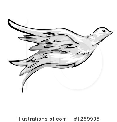Royalty-Free (RF) Dove Clipart Illustration by BNP Design Studio - Stock Sample #1259905