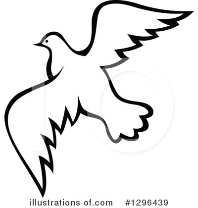 Royalty-Free (RF) Dove Clipart Illustration by Vector Tradition SM - Stock Sample #1296439