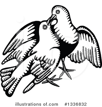 Royalty-Free (RF) Dove Clipart Illustration by Prawny - Stock Sample #1336832