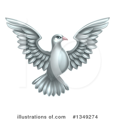Doves Clipart #1349274 by AtStockIllustration