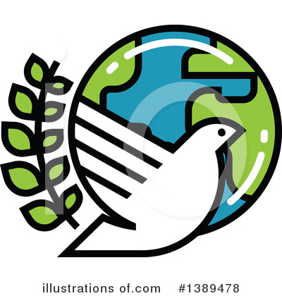 Royalty-Free (RF) Dove Clipart Illustration by elena - Stock Sample #1389478