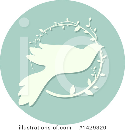 Royalty-Free (RF) Dove Clipart Illustration by BNP Design Studio - Stock Sample #1429320
