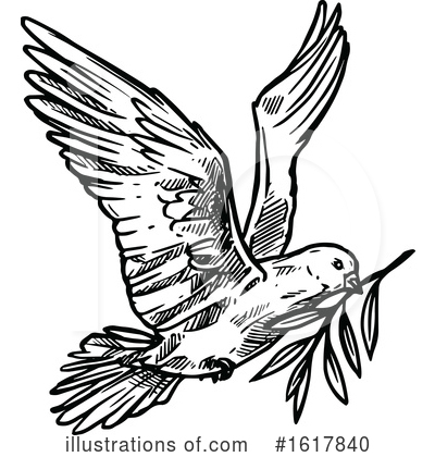 Royalty-Free (RF) Dove Clipart Illustration by Vector Tradition SM - Stock Sample #1617840