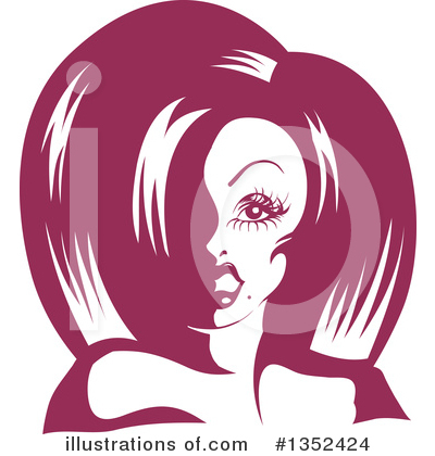 Hairstyle Clipart #1352424 by BNP Design Studio