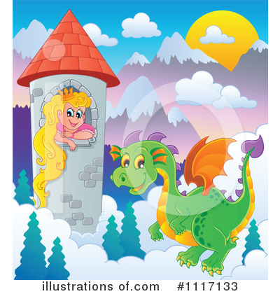 Royalty-Free (RF) Dragon Clipart Illustration by visekart - Stock Sample #1117133