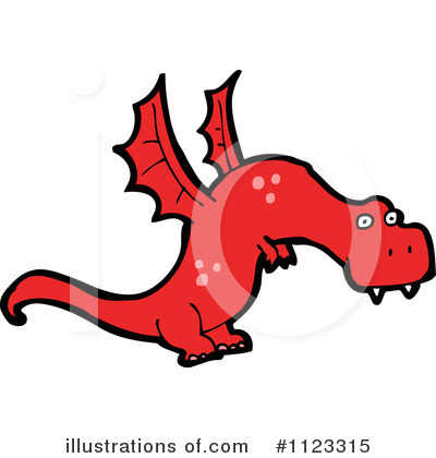 Royalty-Free (RF) Dragon Clipart Illustration by lineartestpilot - Stock Sample #1123315