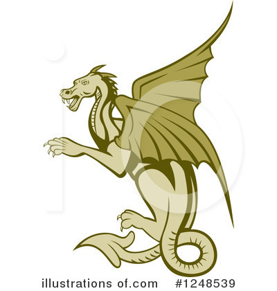 Royalty-Free (RF) Dragon Clipart Illustration by patrimonio - Stock Sample #1248539